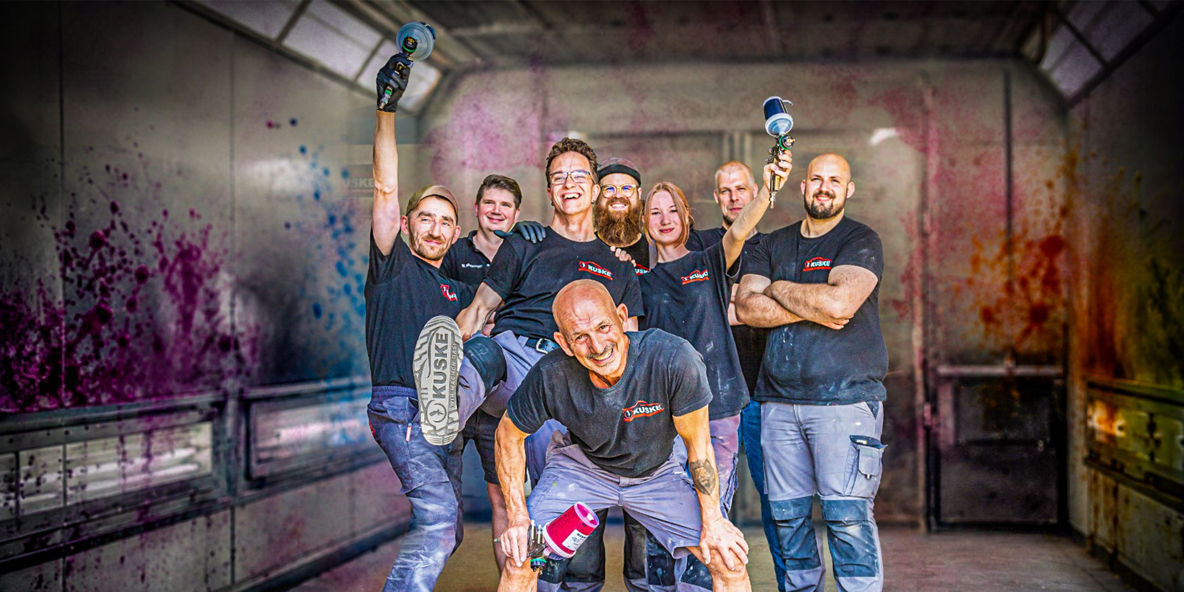gesamtes Team Lackiertechnik